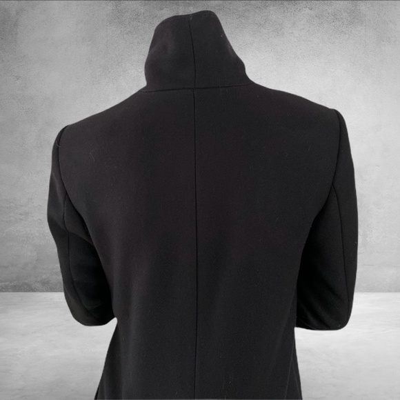 ZARA short, black wrap coat - Picture 4 of 8